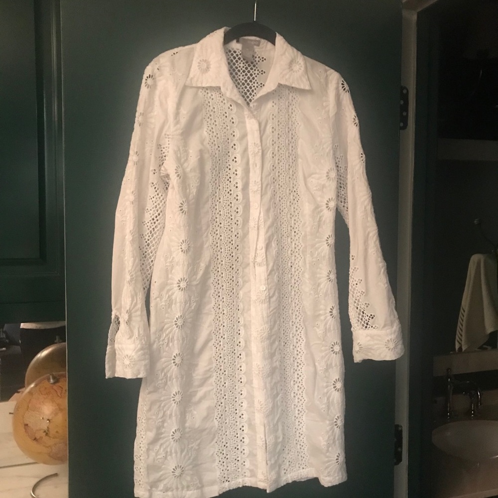 Cupio Eyelet Tunic Beach Cover Up